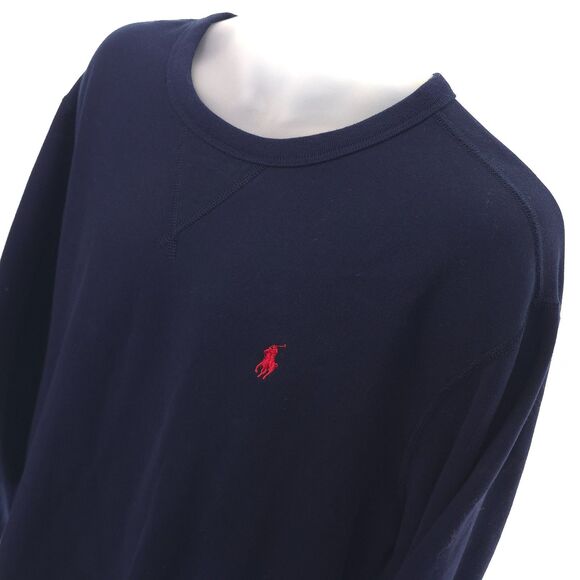 Polo Ralph Lauren Men's 2XL Navy Crew Neck PONY Pullover Sweatshirt Never Worn - Picture 3 of 11